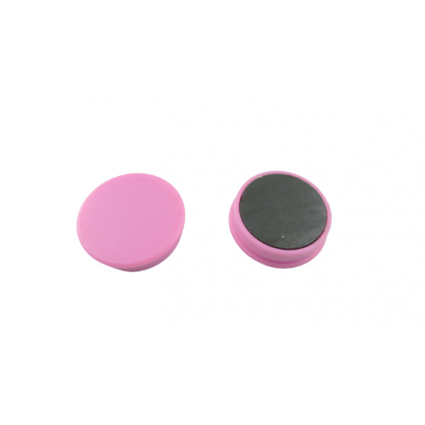 10 Pinnwand Magnete D25x7 mm Rund Pink Rosa Büro Kühlschrank Tafel Schule Ferrit 
