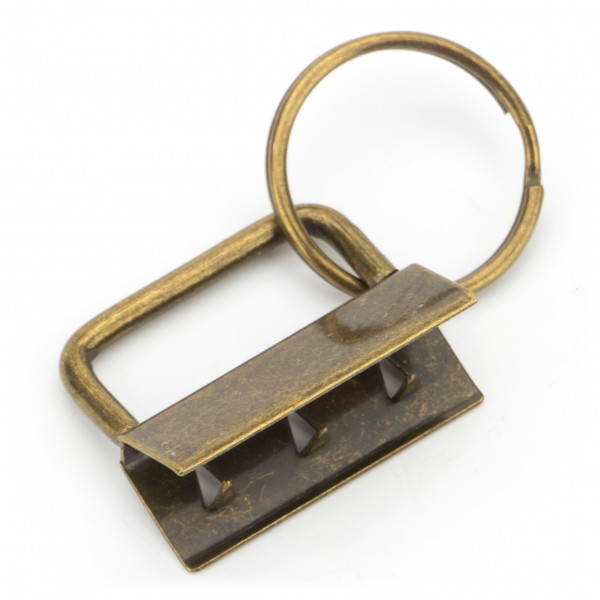 10er Pack altmessing Schlüsselband Rohling 20mm Schlüsselanhänger Rohlinge