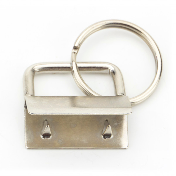 5 - 500x Schlüsselband Rohling 30mm Schlüsselanhänger Rohlinge vernickelt silber farben