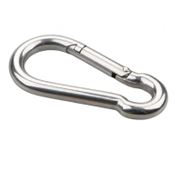 10x Kabinerhaken edelstahl 4x40 Edelstahl rostfrei Karabiner Edelstahl Haken Verschluss 40x4mm