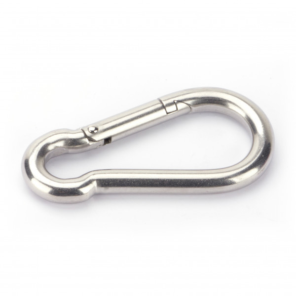 Marwotec Edelstahl karabinerhaken 80 x 8 Feuerwehrkarabiner Edelstahl Karabiner V4A Standard