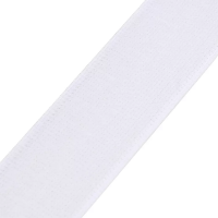 5m Flauschband selbstklebend weiß 30mm breit - 5 Meter Rolle Klettband nur Flausch 30 mm klebend weiß
