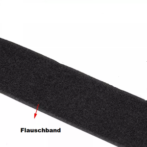 5m Flauschband selbstklebend schwarz 16mm breit - 5 Meter...