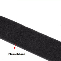 10m Flauschband selbstklebend schwarz 20mm breit - 10 m Rolle Klettband nur Flausch 20 mm klebend schwarz