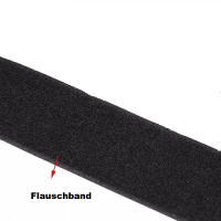 5m Flauschband selbstklebend schwarz 25mm breit - 5 Meter  Rolle Klettband nur Flausch 25 mm klebend schwarz
