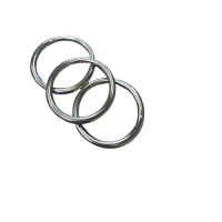 Rundringe 20mm Stahl, Silbern vernickelt O-Ringe
