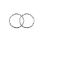 10x Rundringe geschweisst 30mm Stahl, Silbern vernickelt O-Ringe