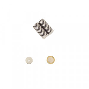 100x Neodym Magnete 20x1,5mm - klein, flach, rund und extrem stark &ndash; Magnete f&uuml;r Magnettafel, Whiteboard, K&uuml;hlschrank, Basteln und vieles mehr