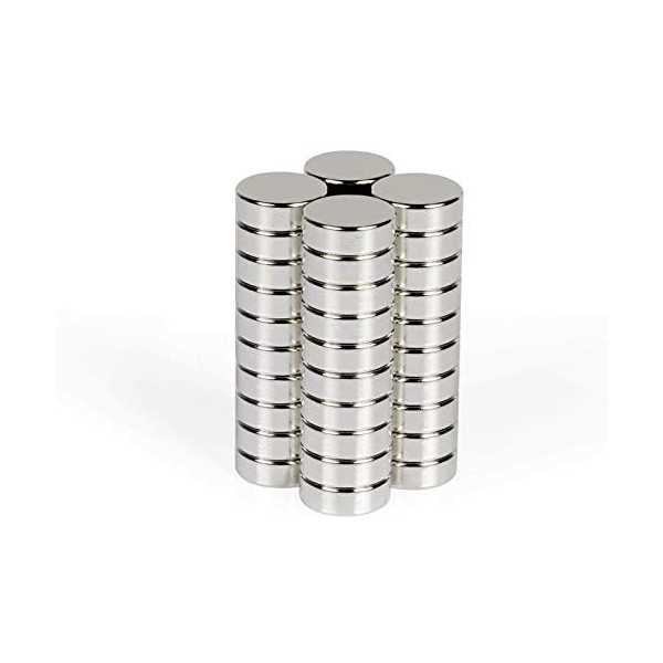 Marwotec Neodym Scheiben Magnete 8x2 mm - klein, rund und extrem stark –  Magnete für Magnettafel, Whiteboard, Kühlschrank, Basteln und vieles mehr