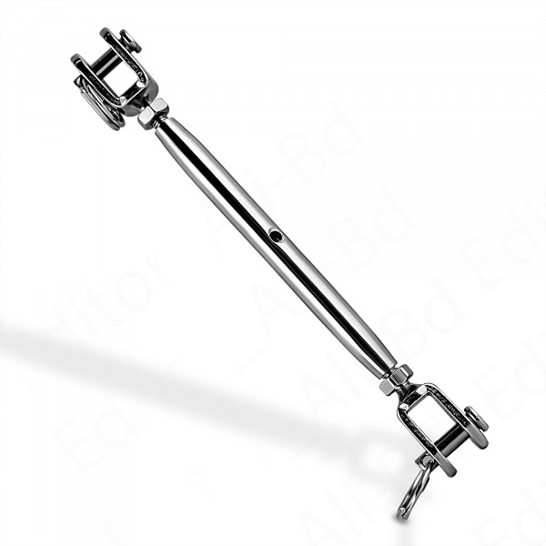 Marwotec Wantenspanner Edelstahl M5 Gabel-Gabel A4 Wantenspanner | Gabel/Gabel | Gewinde M5